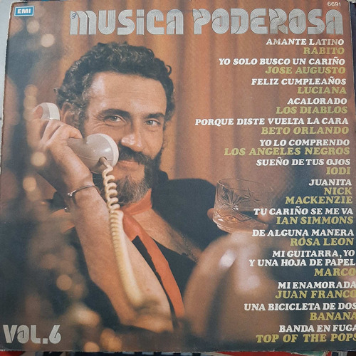 Vinilo Musica Poderosa Vol 6 Rabito Jose Agusto Otros Cp2