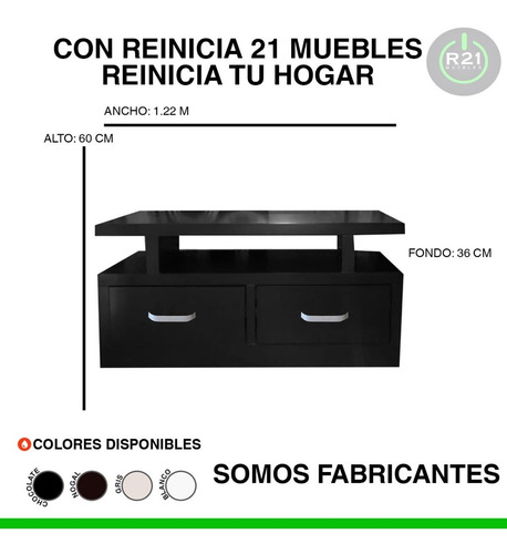 Mesa Para Tv Fashion Rack Moderna Mesa Para Pantallas Salas Chocolate