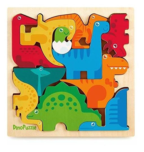 Dinosaurio 3d Jigsaw Puzzle De Madera Para Niños Y Niños Eda