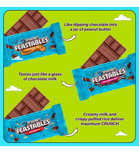 Chocolates Feastables Mr. Beast Value Pack 24 Piezas