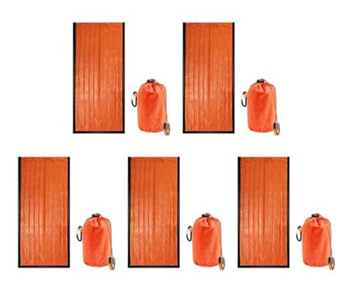 Kit Supervivencia Camping Senderismo (naranja 5pcs)