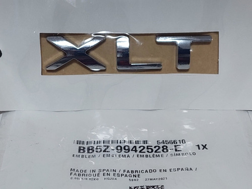 Emblema Compuerta Xlt Ford Explorer 2012 3.5 Original Nuevo 