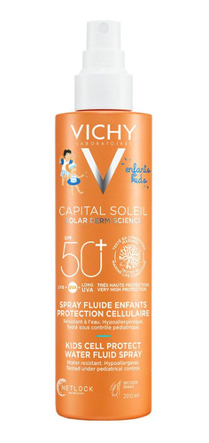 Vichy Idéal Soleil Fps50 Spray Para Niños Pieles Sensibles Protector Solar