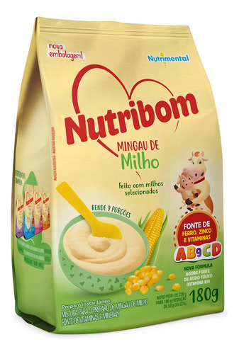 Mingau De Milho Mistura Instantânea Nutribom 180g