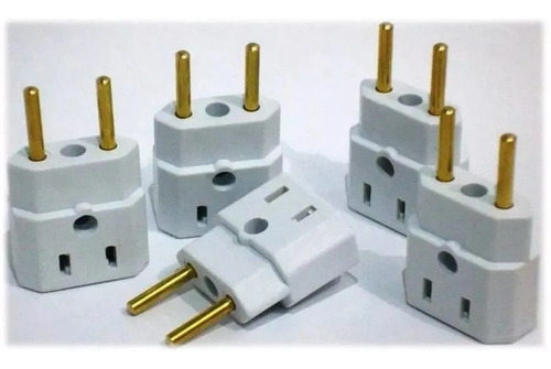 Kit 05un Adaptador Todas Tomadas Padrão Novo Antigo Pino Bob