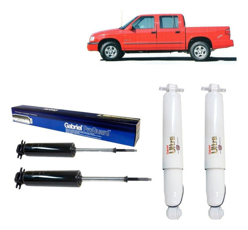 Kit Amortiguador Tras Del Para Chevrolet S10 2wd 1994 2004