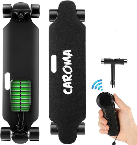 Skateboard Eléctrico Caroma Con Remoto, Longboard Eléctrico 