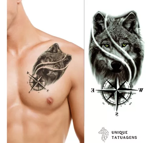 Tatuagem de Lobo em Oferta