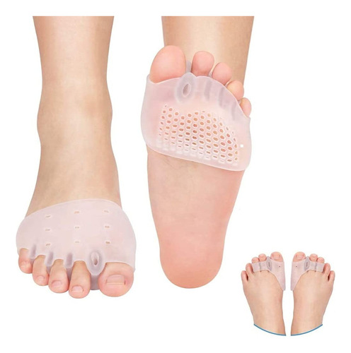 Separadores De Dedos Del Pie De Gel(2 Pares), 3 Hoyos