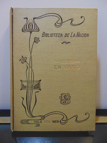 Adp En Vano Sienkiewicz / Biblioteca De La Nacion 804