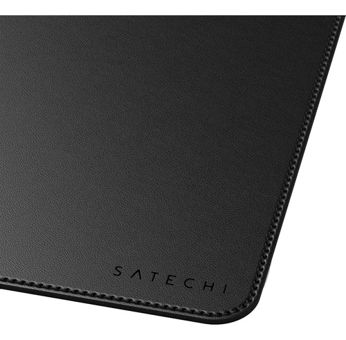 Alfombrilla De Escritorio Premium De Cuero Vegano - Negro