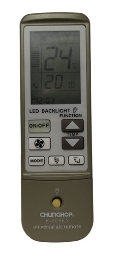 Control Remoto Universal Minisplit Mabe Con Luz Pantalla