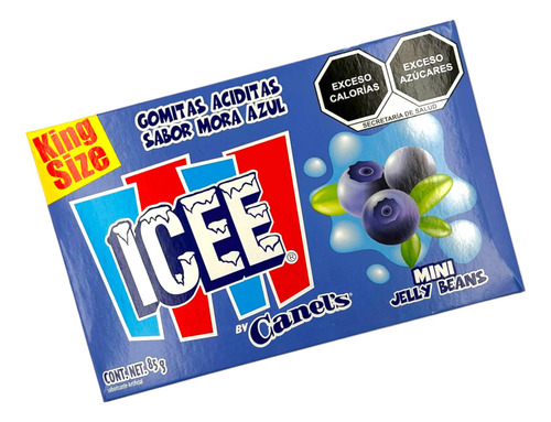 Mini Gomitas Acidas Canel's Icee Sabor Mora Azul 85g