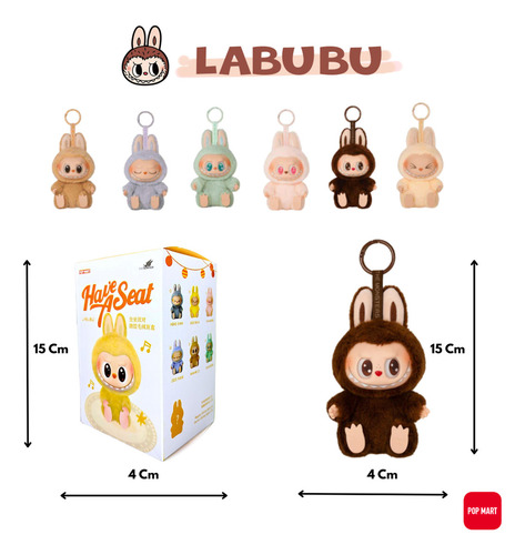 Pelúcia Surpresa Labubu Have A Set Bpx-toys Cor E Modelo-surpresa Tamanho 20cm