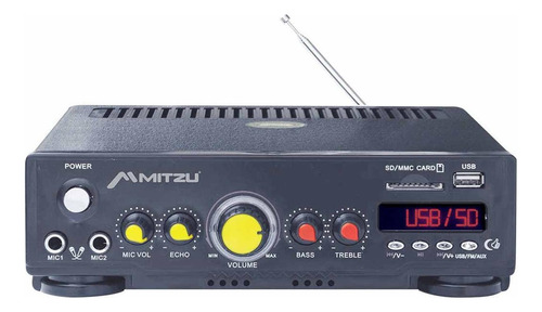 Amplificador De Audio Mitzu Publidifusor Con Pantalla Lcd