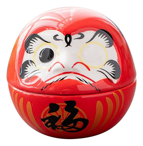 Nuobesty Muñeca Japonesa Daruma Cerámica Dharma Buena Suert