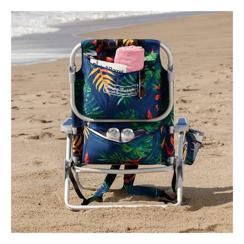 Silla Camastro De Playa Portatil Tommy Bahama 2 Pack Msi Color Azul Azul