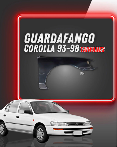 Guardafango Toyota Corolla 93-98 Taiwanes