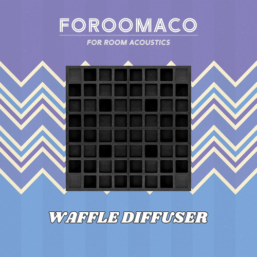 4pcs Eva Difusor Acústico 12 X12 X2 (total 24 X24 X2 ...