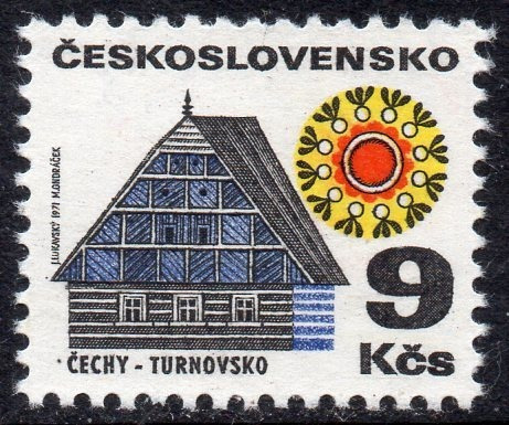 Checoslovaquia Sello Mint Iglesia Campestre Turnovsko 1971 