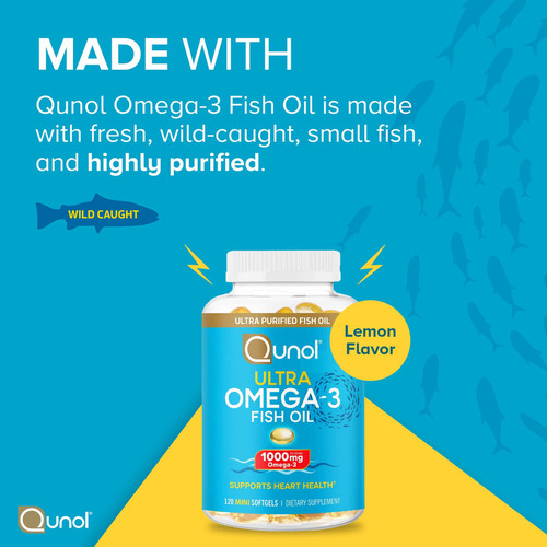 Qunol Omega 3 Mini Cápsulas Blandas De Aceite De Pescado, 1