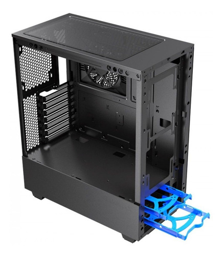Imagem 5 de 7 de Gabinete Gamemax Gamer Contac Preto Red Argb Vidro