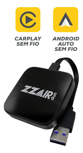 Adaptador Carplay Sem Fio Android Auto Universal Automático