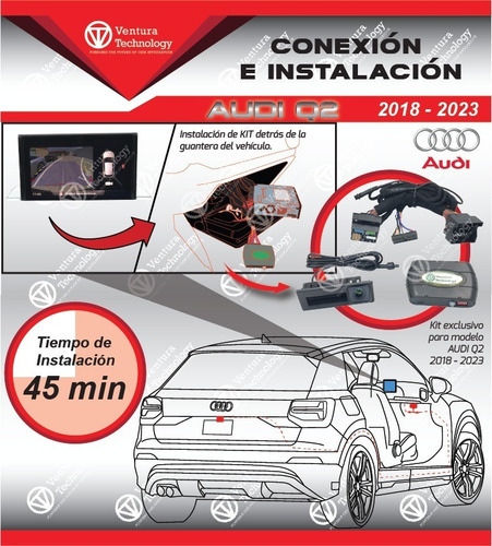 Camara De Reversa Para Audi Q2 Lineas Dinámicas 2018 - 2023