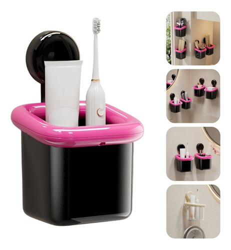 Soporte De Pared Para Cepillos De Dientes Con Ventosa