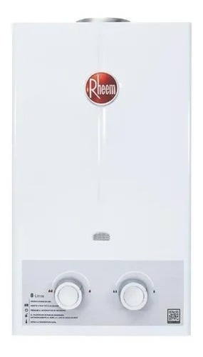 Calentador De Agua 8lt Gas Propano Tiro Natural Rheem Color Blanco Tipo de gas GLP