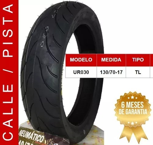 130/70-17 Ur030 Tl Neumático De Moto Mozuki