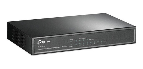 Imagen 3 de 5 de Switch 8 Puertos Tp-link Tl-sf1008p Poe Escritorio 10/100mbp