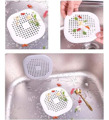 Protector Drenaje De Silicona Para Duchas Fregadero Baños