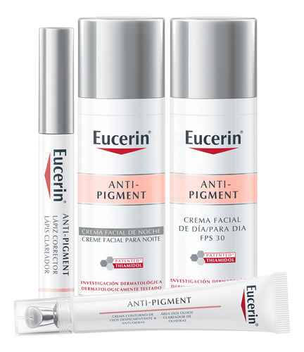Eucerin Pack Antipigment Día + Noche+ Ojos + Corrector