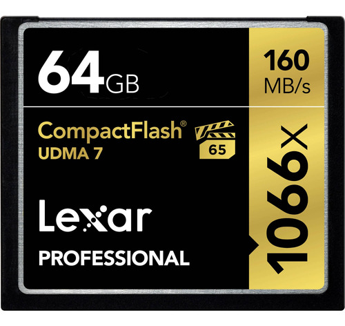 Lexar 64gb Professional 1066x Compactflash Memory Card (udma