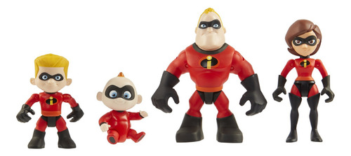 4 Figuras De Acción Increíbles Mr.ms Increible +jack Y Dash