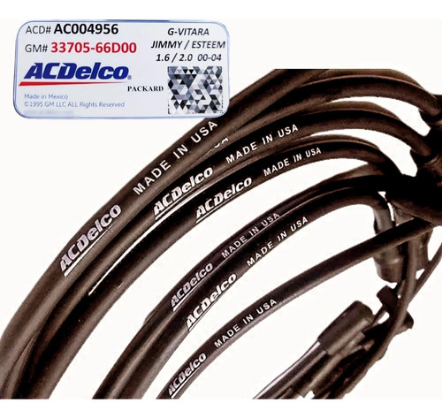 Cables De Bujias Grand Vitara / Jimmy / Esteem 2.0 Acdelco