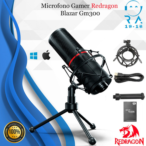 Microfono Gamer Redragon Blazar Gm300