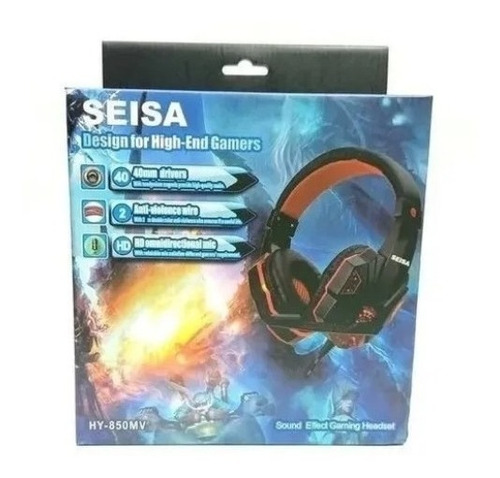 Imagen 2 de 4 de Auricular Gamer Seisa Con Micrófono Para Ps4 Hy-850mv