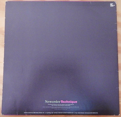 Lp New Order - Technique (1989) (Usado)