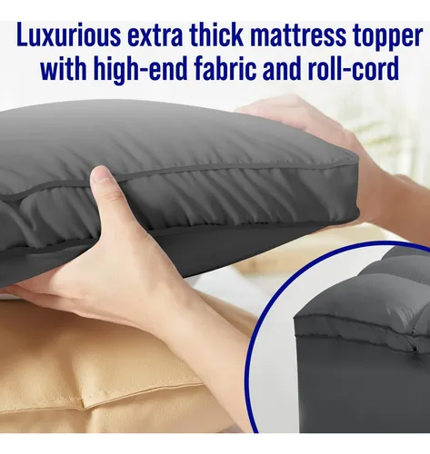 Hyleory Cubrecolchón Tamaño Twin Xl Para Dolor De Espalda, F