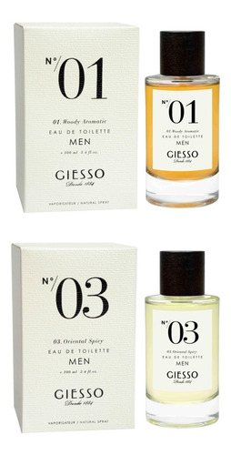 Combo X2 Perfumes Hombre Giesso Collection N°1 + N°3