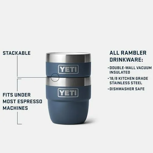 Vasos Apilables De Acero Inoxidable Para Café, 2 Unidades, C