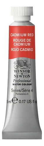 Tinta Aquarela Profissional Winsor & Newton Cadmium Red 5ml