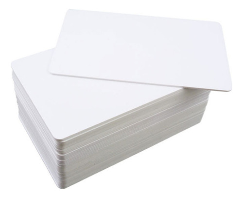 Tarjetas Pvc En Blanco 25unid Imprimible Doble Cara Inkjet 