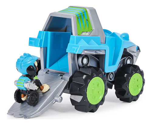Paw Patrol, VehĂculo Transformador De Dino Rescue Rex Con Fi