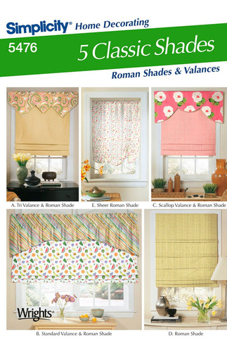 Pattern 5476 Home Decorating Talla Unica