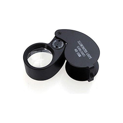 Snowmanna-40x 25mm Illuminated Eye Loupe Jewelry Magnif...