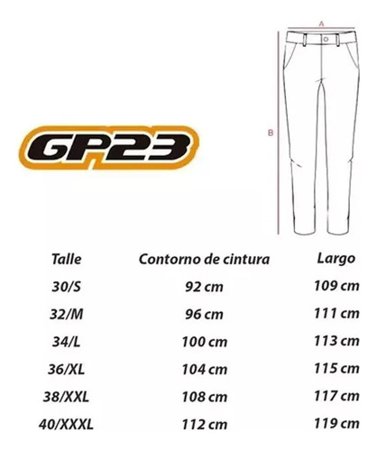 Pantalon Moto Gp23 2318 Proteccion Impermeable Masxmoto Prem Gris 2xl