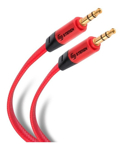 Cable Auxiliar Tipo Cordón Plug A Plug  3.5mm 1.8m Steren